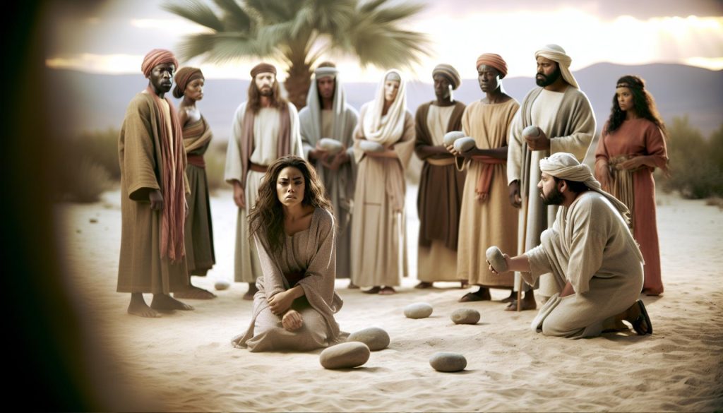 Kdo je bez viny ať hodí kamenem bible: Mocný příběh