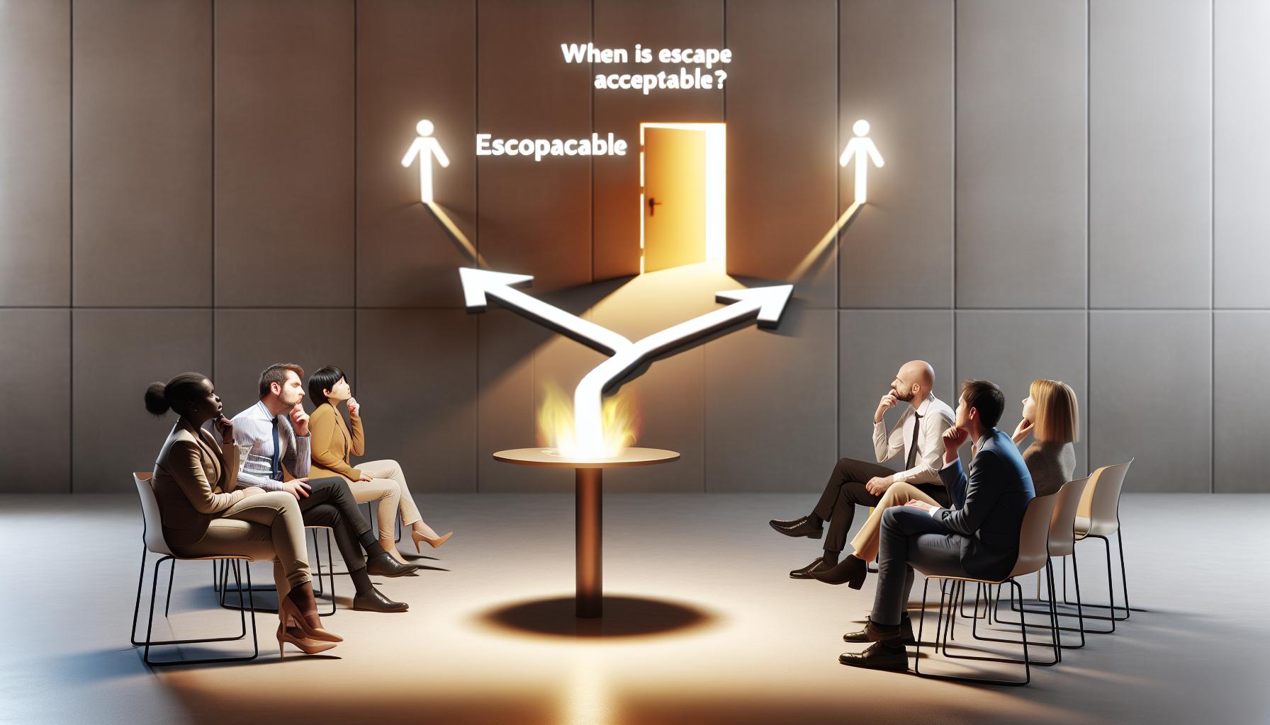 Morální dilema: Kdy je únik přijatelný?