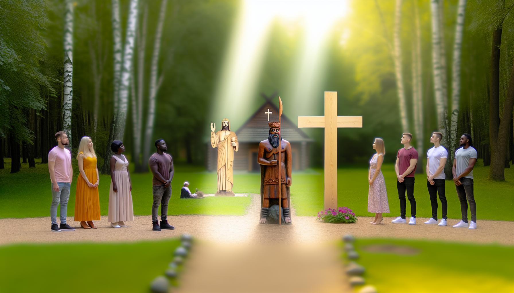 Duchovní rozdíly mezi Radegastem a Kristem