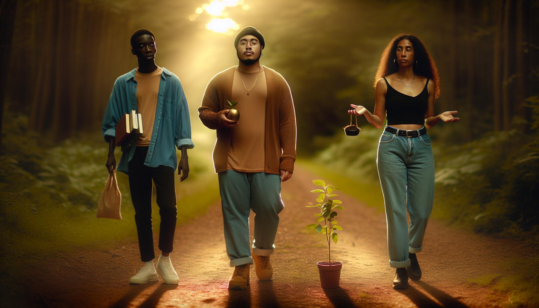 Hlavní postavy a jejich duchovní vývoj